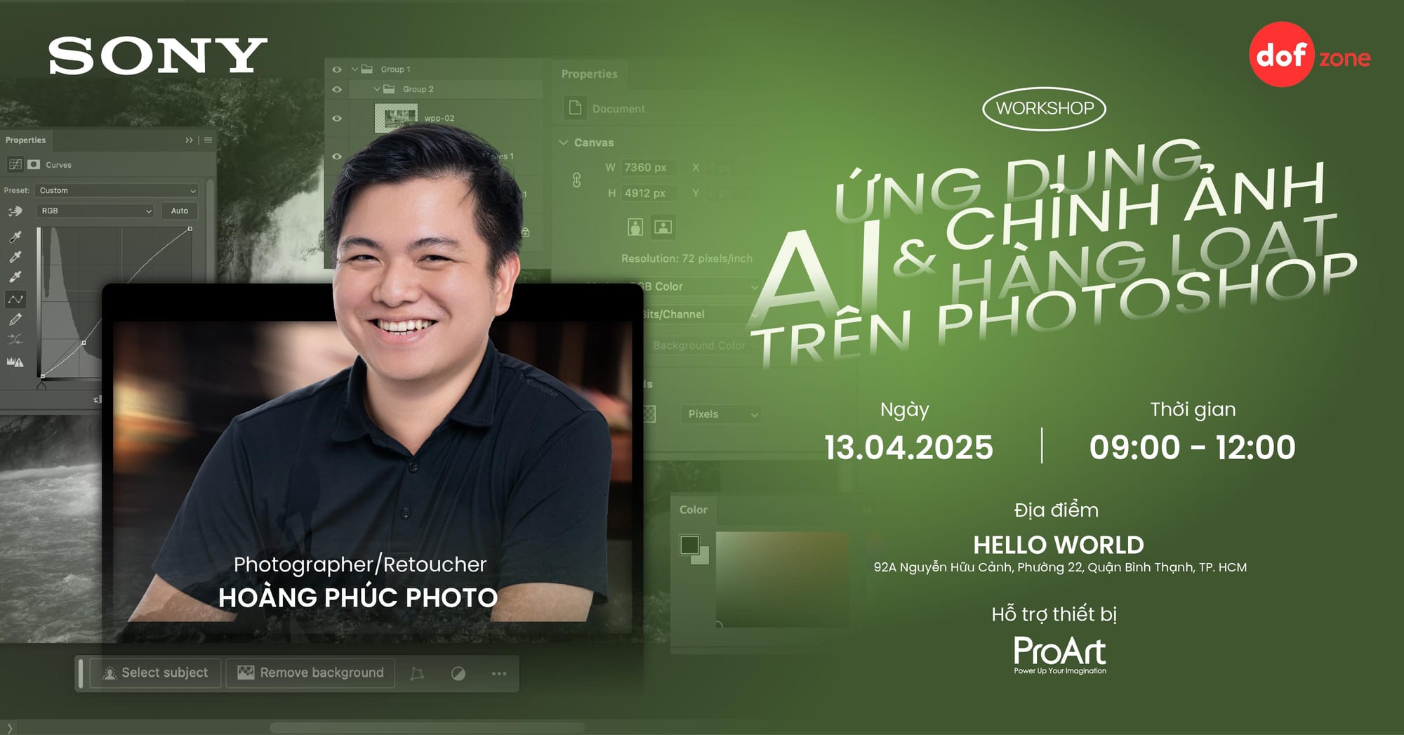 🌁 Ứng dụng AI & chỉnh ảnh hàng loạt trên Photoshop