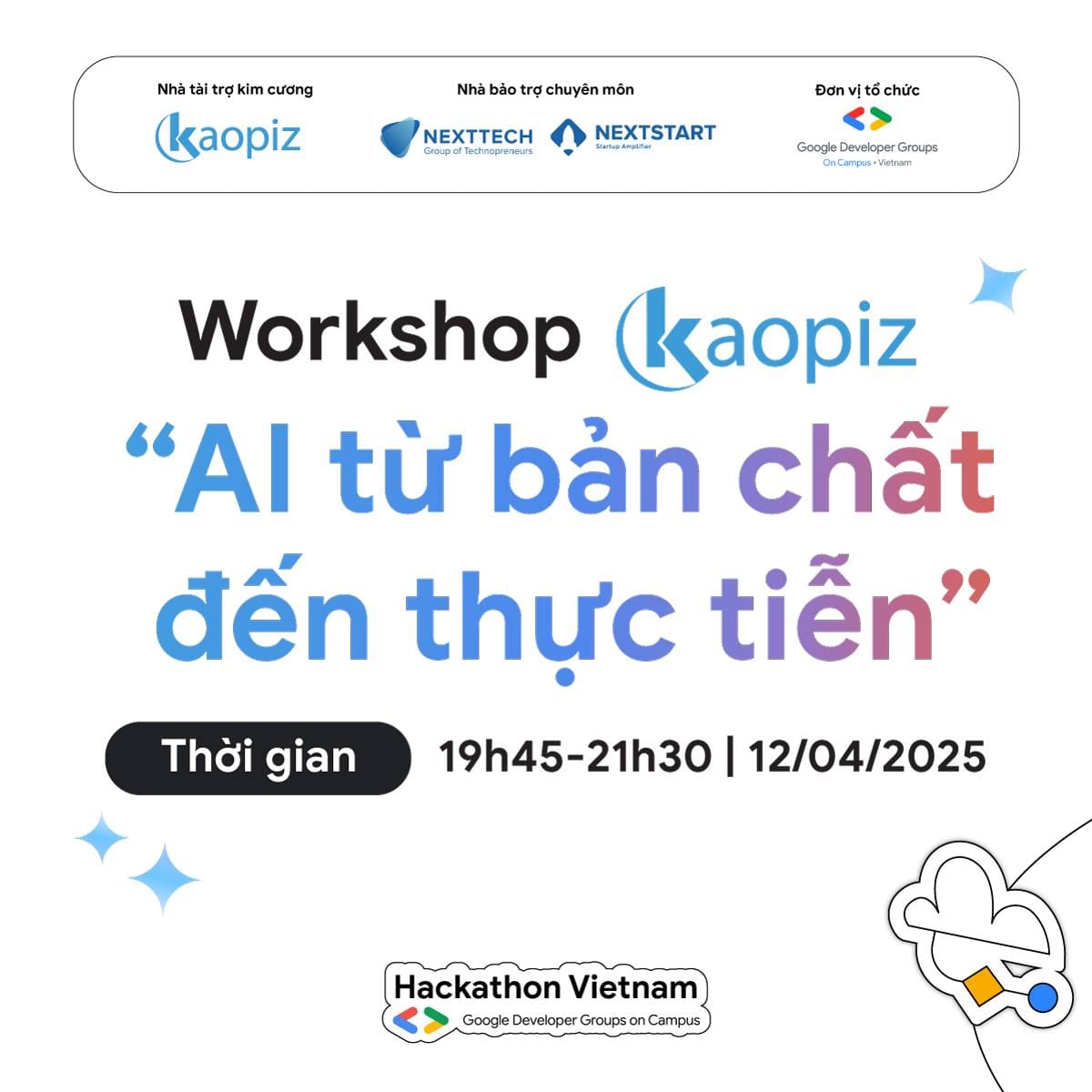 ♦️ Workshop kaopiz - AI từ bản chất đến thực tiễn