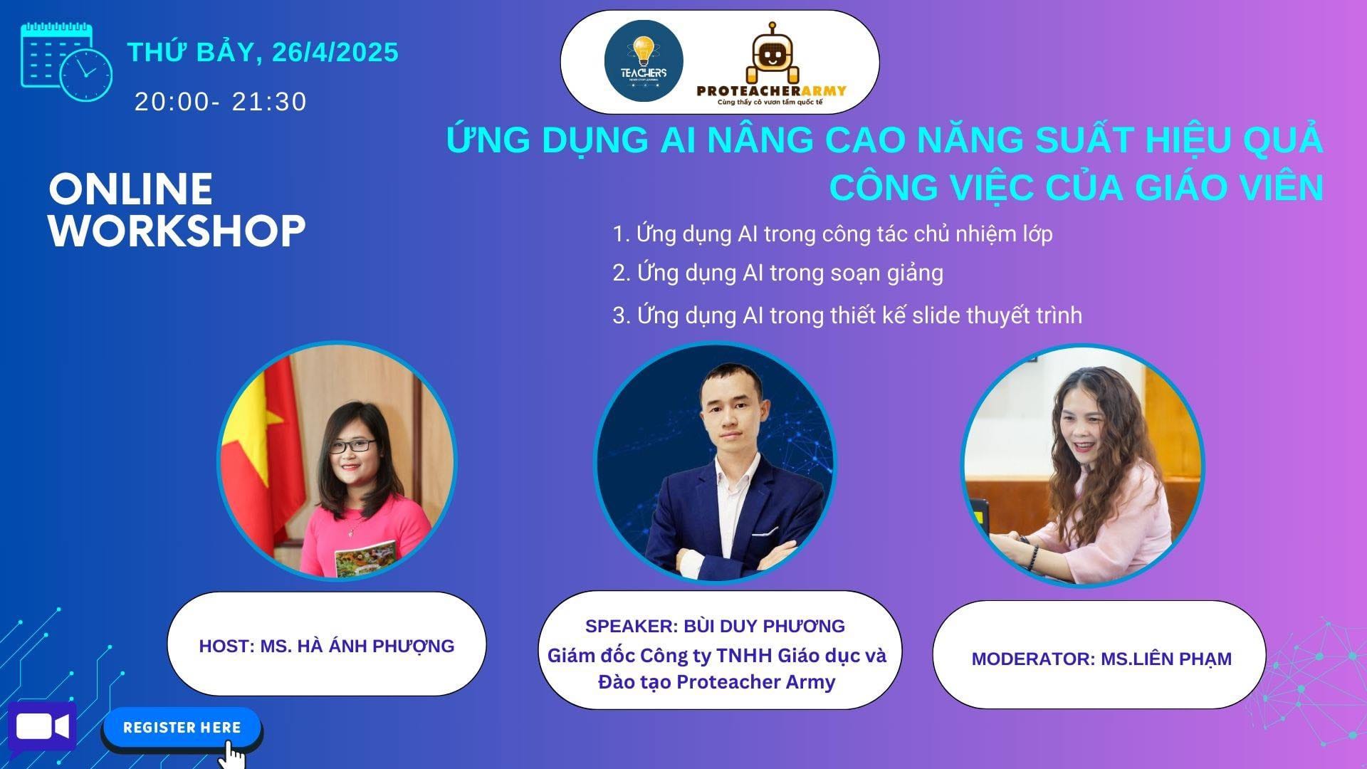 🔱 Workshop - AI nâng cao hiệu suất của giáo viên