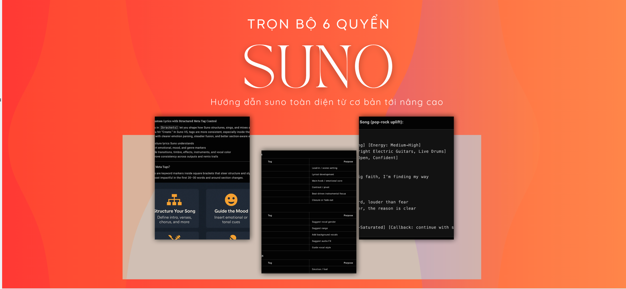 Combo 6 tập hướng dẫn toàn diện Suno V5