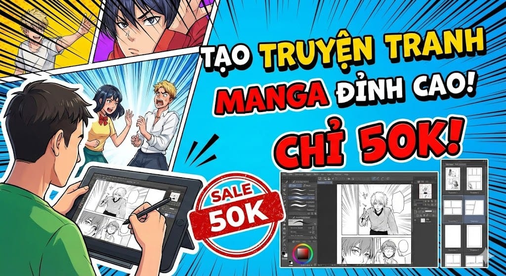 🔥 Tool tạo truyện tranh Manga siêu VIP